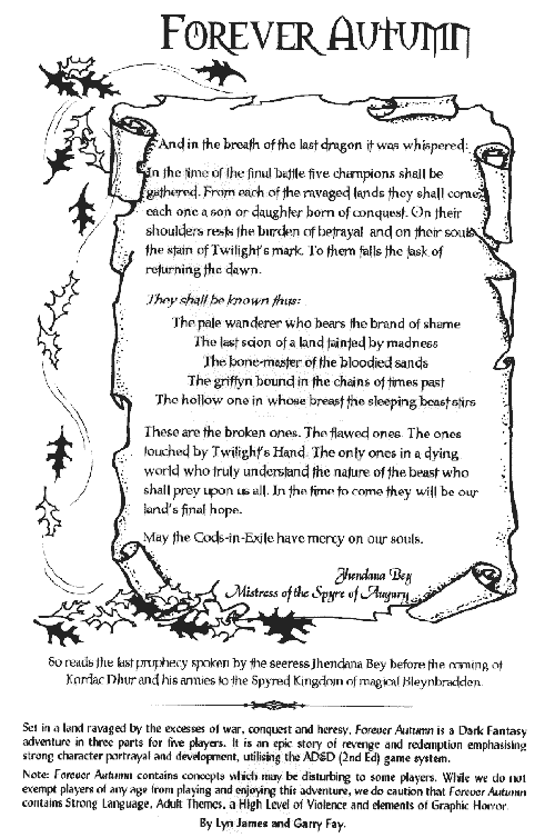 Forever Autumn blurb