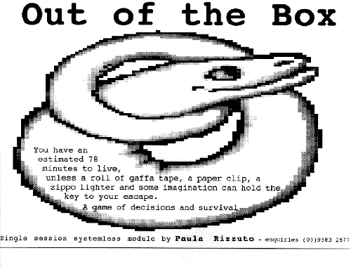 Out of the box blurb