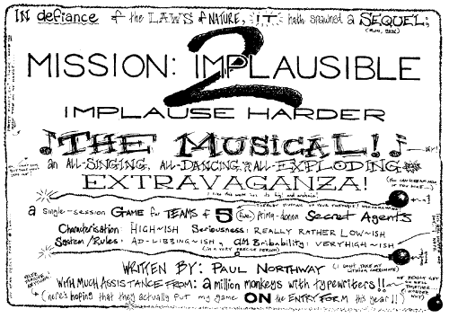 Mission implausible blurb