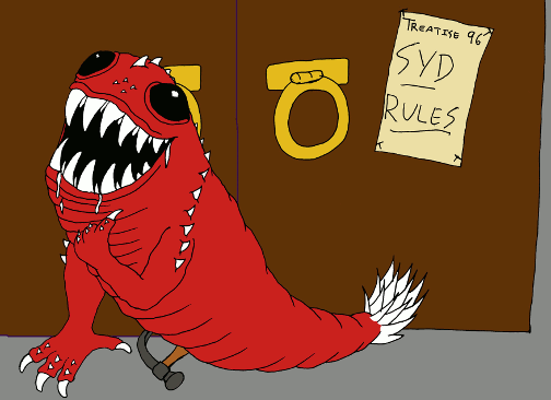 Syd has nailed his 96th Treatise to the church door: Syd Rules!